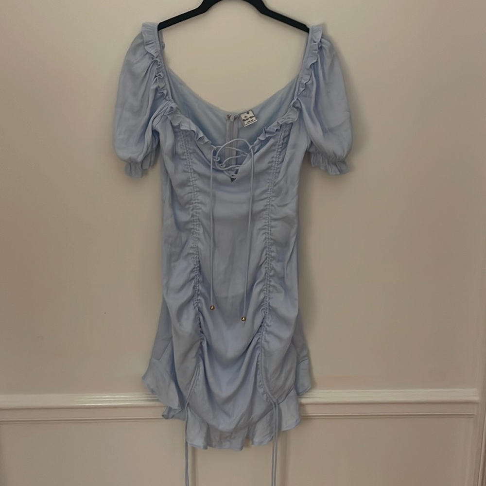 Size M Cinderella baby blue mini dress